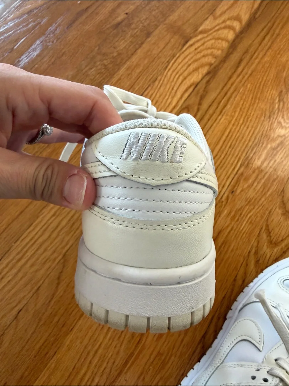 Nike White/Yellow Cream Dunk Sneakers